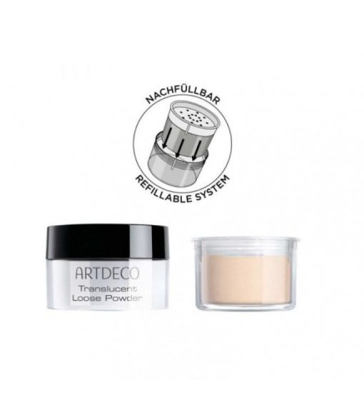 Luminous skin. Translucent Loose Powder Refill - ARTDECO - Imagen 2