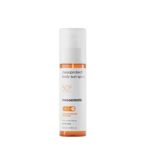 Photoprotection Solutions. Mesoprotech Body Sun Spray - MESOESTETIC