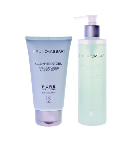 Pure Solutions. Pack higiene facial piel grasa - BRUNO VASSARI