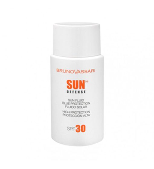 Sun Defense. Sun Fluid Blue SPF30 - Bruno Vassari